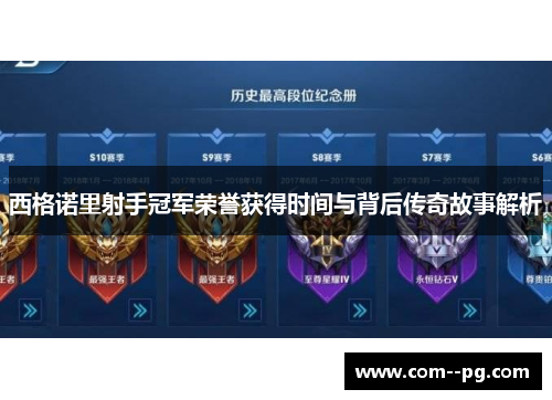 西格诺里射手冠军荣誉获得时间与背后传奇故事解析